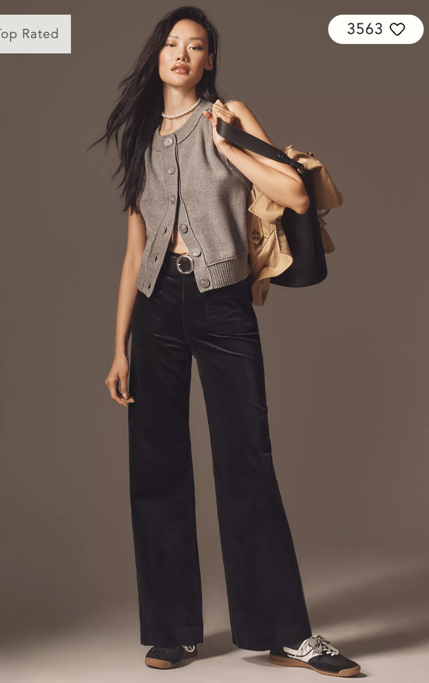 Maeve Pants Colette Wide Leg 27 Black